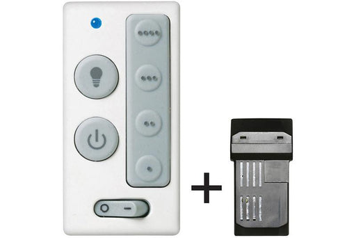 Emerson SW405 White, Ivory, Light Almond (Battery) Four-Speed Wall Control With Receiver