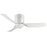 Hugger Low Profile Ceiling Fan by Fanco with LED Light – White 44″