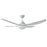 Royale II Ceiling Fan in White- LED Light and Wall Control 52″