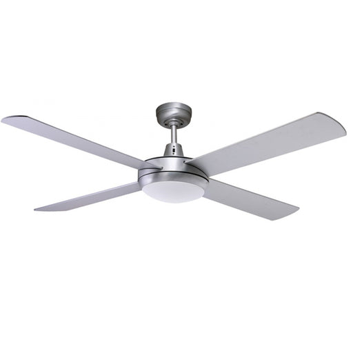 Urban 2 Ceiling Fan with E27 Light by Fanco – Brushed Aluminium 52″