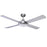 Urban 2 Ceiling Fan with E27 Light by Fanco – Brushed Aluminium 52″