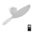 Aeratron AE2 DC Ceiling Fan with Remote – White 50″ (127cm)